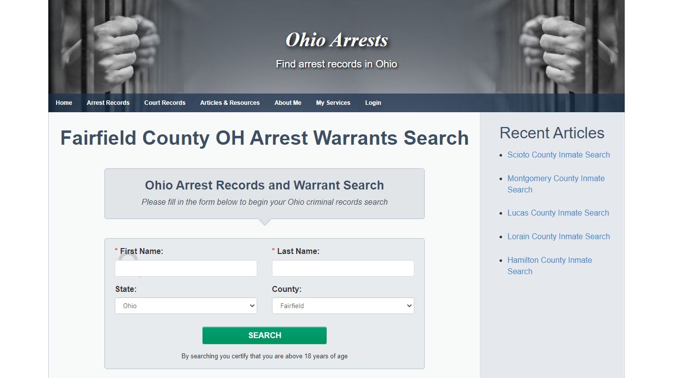 Fairfield County OH Arrest Warrants Search - Ohio Arrests